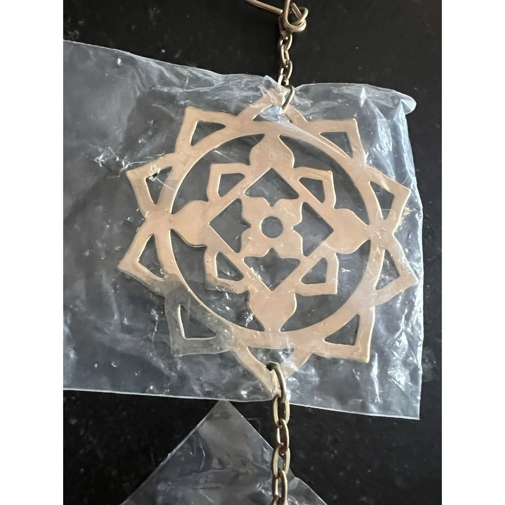 Chakra Boho Yoga Metal Wall Hanging Art Meditation Ornament with 7 Symbols 39.5